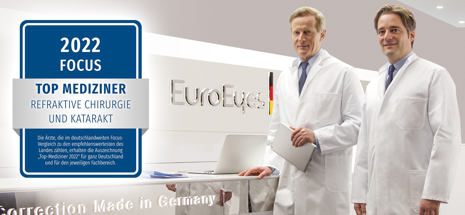 EuroEyes ist FOCUS MONEY Testsieger 2022!