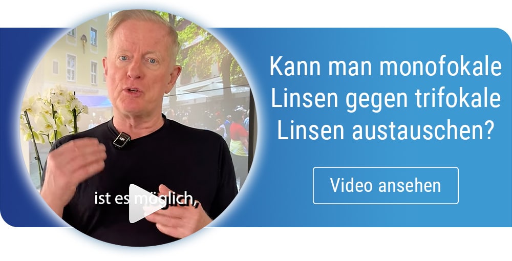 Dr. Jørgensen erklärt im Video: Kann man eine Monofokallinse gegen eine Trifokallinse austauschen?